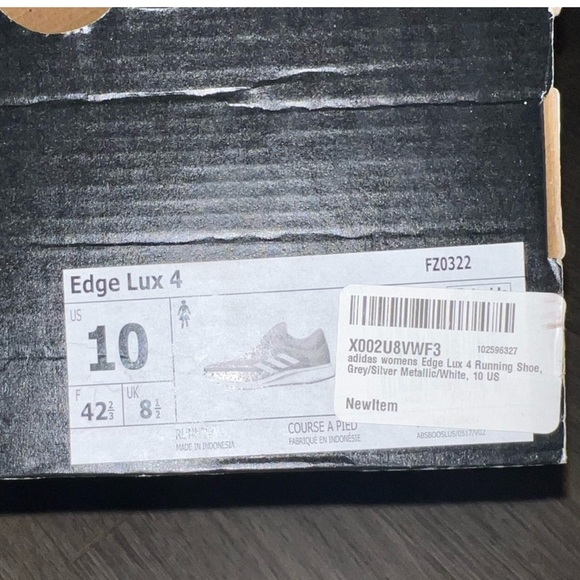 BNWT adidas edge lux 4 women's sneakers size 10 - Picture 2 of 2